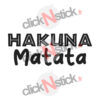 sticker le roi lion hakuna matata