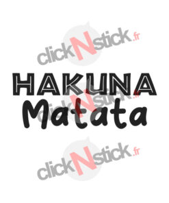 sticker le roi lion hakuna matata