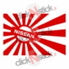 stickers Drapeau du japon avec logo Toyota