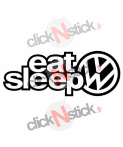 eat sleep volkswagen stickers 2