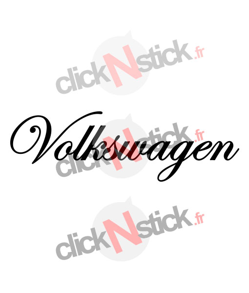 Volkswagen calligraphié