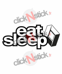 eat sleep renault sticker