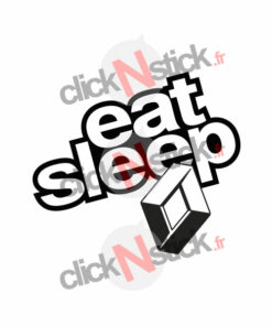eat sleep renault stickers