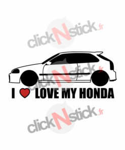 I love my Honda Civic stickers