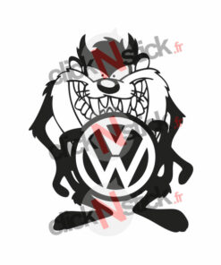 Taz cartoon Volkswagen VW sticker
