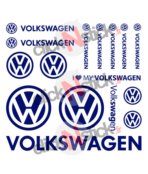 Planche de stickers Volkswagen VW