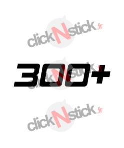 sticker 300+ cv puissance