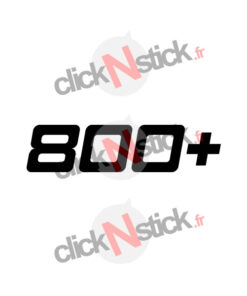 sticker 800+ cv puissance