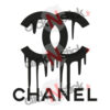 Sticker Chanel coulée de peinture fun