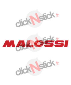 Sticker Malossi texte italique italy italia