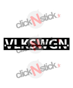 sticker VLKSWGN VW Volkswagen barré