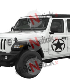 Stickers autocollant étoile armée américaine USA pour 4x4 jeep et gros véhicule américain