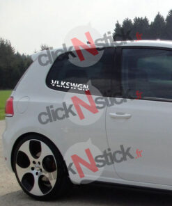 Stickers VLKSWGN volkswagen VW barré sur vitre ou lunette