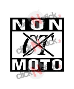 Sticker non au CT controle technique moto