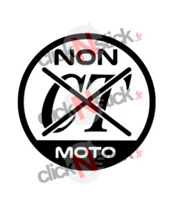 sticker non au CT controle technique moto